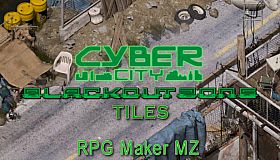 RPG Maker MZ - CyberCity BlackoutZone Tiles