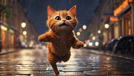 Cat in Rain