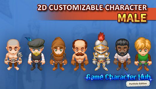 Game Character Hub PE: 2D Customizable Character - Male