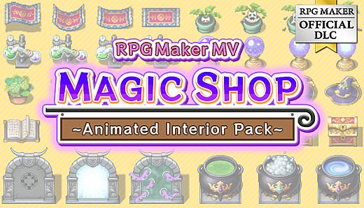 RPG Maker MV - Magic Shop Animated Interior Pack