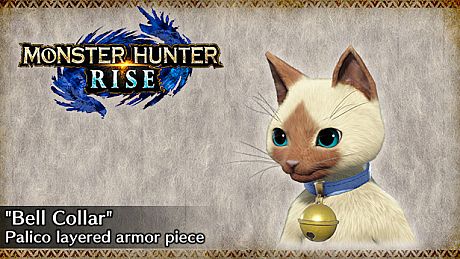 MONSTER HUNTER RISE - "Bell Collar" Palico layered armor piece DLC