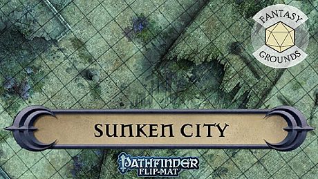 Fantasy Grounds - Pathfinder RPG - Pathfinder Flip-Mat - Sunken City DLC