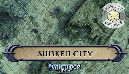 Fantasy Grounds - Pathfinder RPG - Pathfinder Flip-Mat - Sunken City