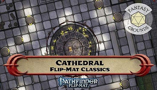 Fantasy Grounds - Pathfinder RPG - Pathfinder Flip-Mat - Classic Cathedral
