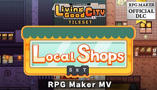 RPG Maker MV - SERIALGAMES LivingGoodCity Tileset - Local Shops Set