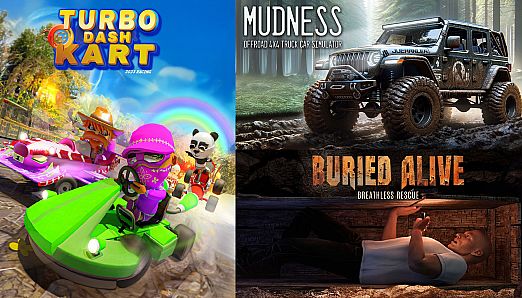 Turbo Dash Kart & Mudness Offroad & Buried Alive