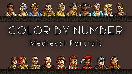 Color by Number - Medieval Portrait Game