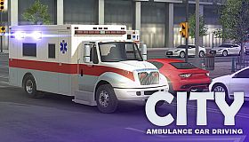 City Ambulance Car Driving