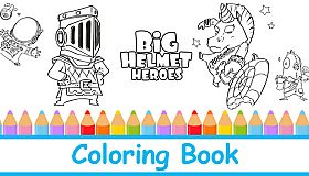 Big Helmet Heroes - Coloring Book