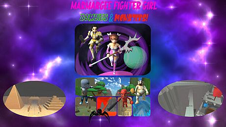 Marmargee Fighter Girl vs. Zombies & Monsters! Game