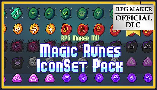 RPG Maker MV - MAGIC RUNES ICONSET PACK
