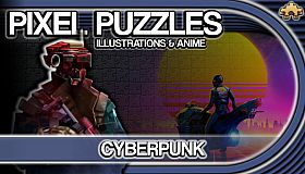 Pixel Puzzles Illustrations & Anime - Jigsaw Pack: Cyberpunk