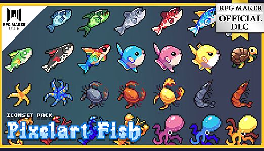 PIXELART FISH ICONS PACK