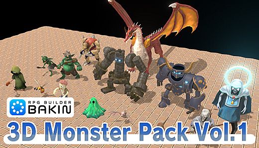 RPG Developer Bakin 3D Monster Pack Vol.1