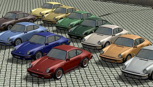 Car-set Porsche and Mercedes