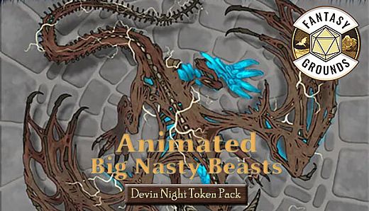 Fantasy Grounds - Devin Night Animated Token Pack 160: Big Nasty Beasts
