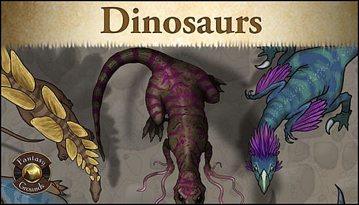 Fantasy Grounds - Top Down Tokens - Dinosaurs