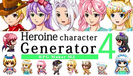 RPG Maker MZ - Heroine Character Generator 4 for MZ