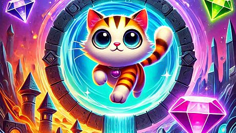 MEOW AND THE DIAMOND JUMP Game