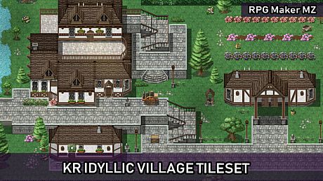 RPG Maker MZ - KR Idyllic Village Tileset DLC
