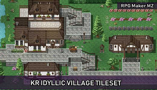 RPG Maker MZ - KR Idyllic Village Tileset