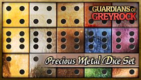 Guardians of Greyrock - Dice Pack: Precious Metal Set