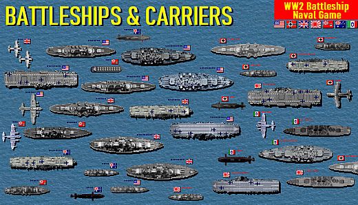 Battleships and Carriers - WW2 Battleship Game