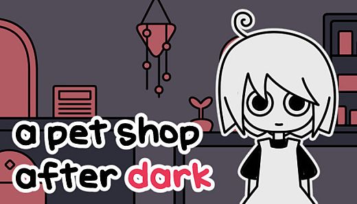 a pet shop after dark
