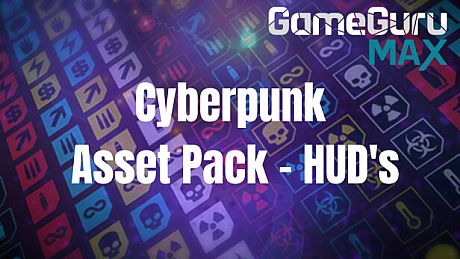 GameGuru MAX Cyberpunk Asset Pack - HUD's DLC