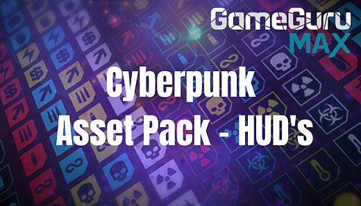 GameGuru MAX Cyberpunk Asset Pack - HUD's
