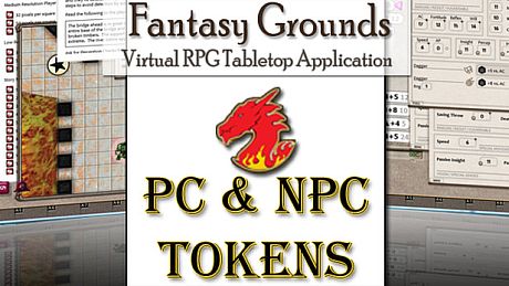 Fantasy Grounds - Gaming Tokens & Portraits Pack #3: PC's & NPCs DLC