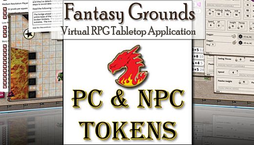 Fantasy Grounds - Gaming Tokens & Portraits Pack #3: PC's & NPCs