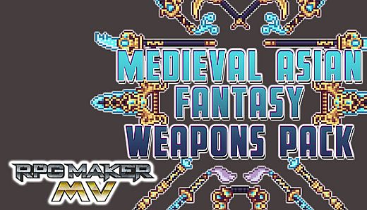 RPG Maker MV - Medieval Asian Fantasy Weapons Pack