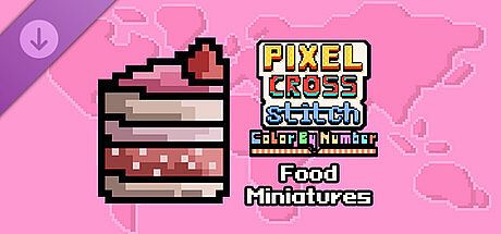 Pixel Cross Stitch - Food Miniatures Pack DLC