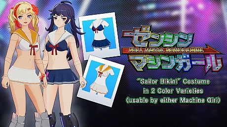 "Sailor Bikini" Costume in 2 Color Varieties DLC
