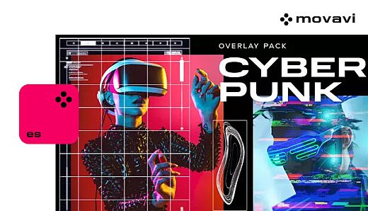 Movavi Video Suite 2024 - Cyberpunk Overlay Pack