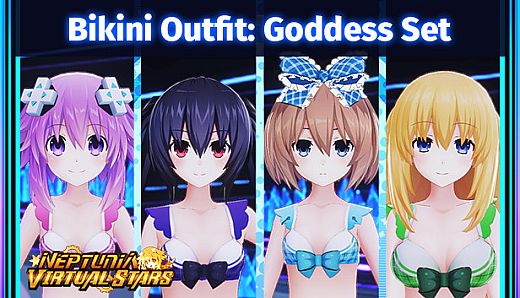 Neptunia Virtual Stars - Bikini Outfit: Goddess Set