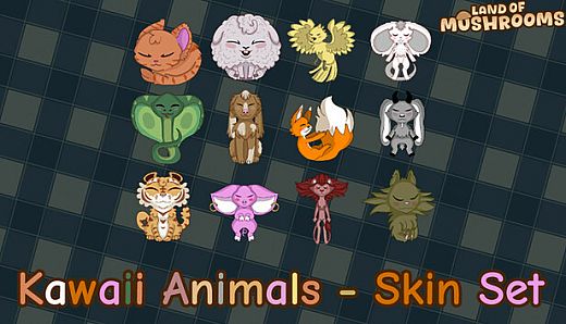 Kawaii Animals - Skin Set - Land of Mushrooms
