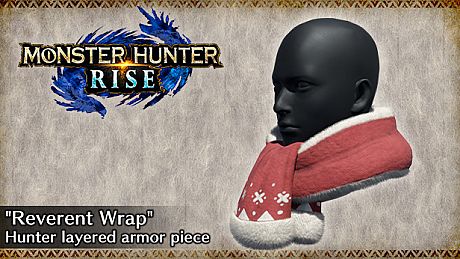 Monster Hunter Rise - "Reverent Wrap" Hunter layered armor piece DLC