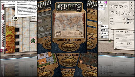 Fantasy Grounds - Rippers Resurrected Map Pack (Savage Worlds)
