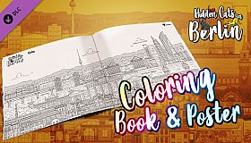 Hidden Cats in Berlin - Printable PDF Coloring Book and Poster