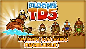 Bloons TD 5 - Steampunk Monkey Sub Skin