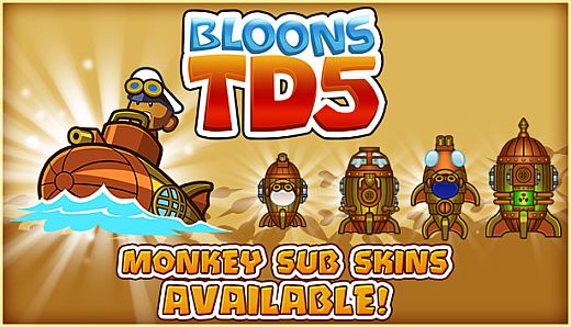 Bloons TD 5 - Steampunk Monkey Sub Skin