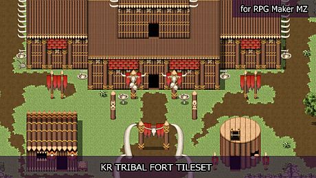 RPG Maker MZ - KR Tribal Fort Tileset DLC