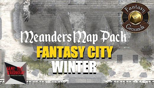 Fantasy Grounds - Meanders Map Pack: Fantasy City Winter (Map Pack)