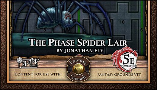 Fantasy Grounds - Mini-Dungeon #025: The Phase Spider Lair (5E)