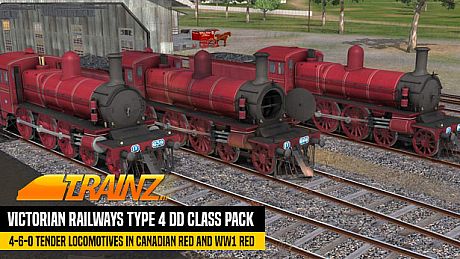 Trainz 2019 DLC: Victorian Railways Type 4 DD Class Pack - Canadian Red DLC