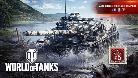 World of Tanks — AMX Canon d'assaut 105 Pack (VIII French Tank Destroyer) DLC