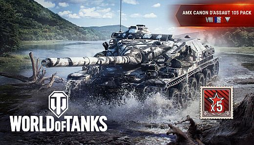 World of Tanks — AMX Canon d'assaut 105 Pack (VIII French Tank Destroyer)