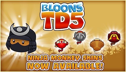Bloons TD 5 - Samurai Ninja Monkey Skin